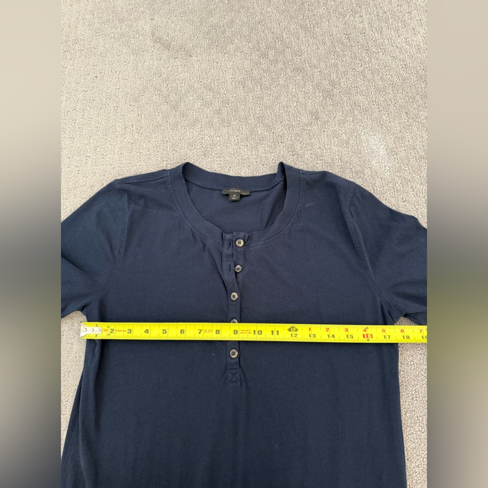 J.Crew Midi Henley Knit T-Shirt Dress - Picture 10 of 11